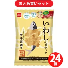 간식 컴퍼니 소재 시장 이시의 간식 살짝 생강 향기, 달콤한 간장 맛 小袋 25g × 24개 세트