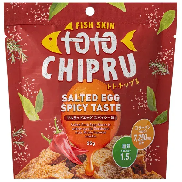 에스글로 토트 칩 솔티드 에그 매운 맛 25g