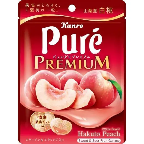 KANRO 칸로 퓨레구미 프리미엄 야마나시산 백도 54g