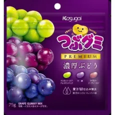 가스가이 제과 츠부 구미 PREMIUM 진한 포도 75g