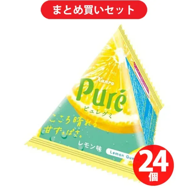 칸로 퓨레구미 쁘띠 삼각 레몬 13g 24개 세트