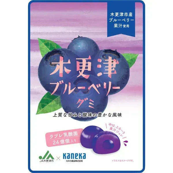 카네카 식품 키사라즈 블루베리 구미 라브레 유산균입 40g
