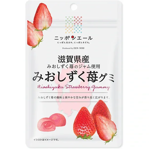 JA 전농 일본 에일 시가현산 미오시즈쿠 딸기 구미 40g