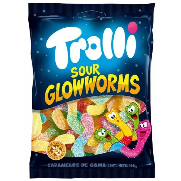 트롤리 Trolli 트롤리 사워 글로 웜스 100g [구미]