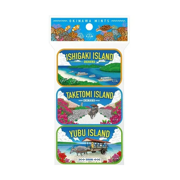OKINAWA 민트캔 OKINAWA 민트캔 야에야마 버전 16g×3캔 세트