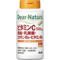 디어 내츄럴 Dear-Natura 비타민 C/아연/유산균/비타민 B2/비타민 B6 120알입(60일분)