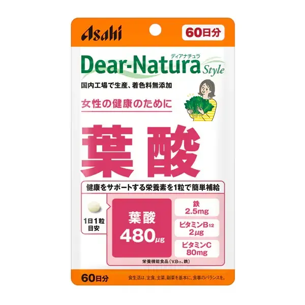 디어 내츄럴 Dear-Natura 디어 내츄럴 스타일 엽산 60일분