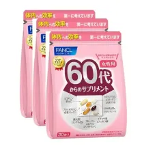 판클 FANCL 60대부터의 보충제 여성용(개 포장 30포×3봉 세트)