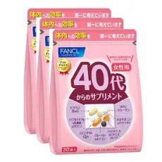 판클 FANCL 40대부터의 보충제 여성용(개 포장 30포×3봉 세트)