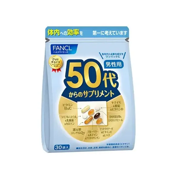 판클 FANCL 50대부터의 보충제 남성용(개 포장 30포 가제트봉투입)