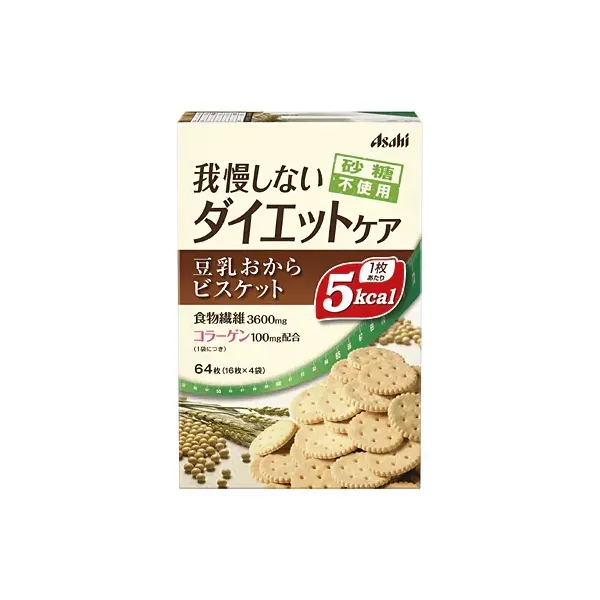 아사히 그룹 식품 Asahi 리셋 바디 리셋 바디 두유 오카라 비스킷 4 봉지 [다이어트 지원 식품]