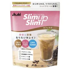 아사히 그룹 식품 Asahi 슬림 업 슬림 프레셔스 셰이크 카페 라떼 맛 360g [다이어트 지원 식품]