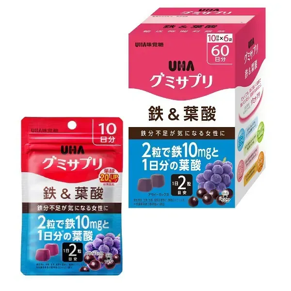 UHA 미각당 UHA 구미사프리 철and엽산 60일분(10일분×6상자)