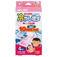 냉각 시트 차가워 늘어나는 아이용 모모 향기 4장입