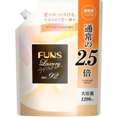 다이이치 비누 DAIICHI FUNS Luxury No.92 화이트 로즈무스크의 향기 리필 1200ml [유연제]