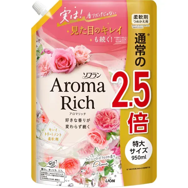 소프란 아로마리치 다이아나 리필 특대 950ml [유연제]