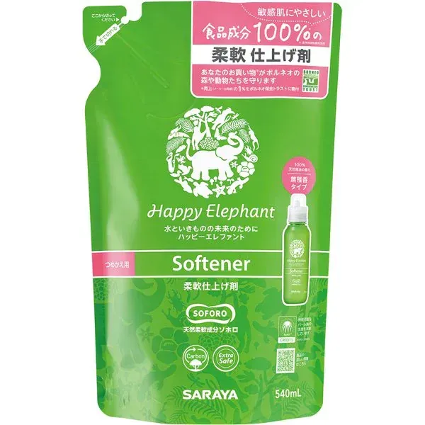 해피 코끼리 Happy Elephant 해피 코끼리 유연한 마감재 리필 540ml [유연제]