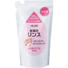 팩스 내츄론 의류 린스 리필용 550ml 무첨가 유연제 구연산 플로랄 향기 천연 유래 100%