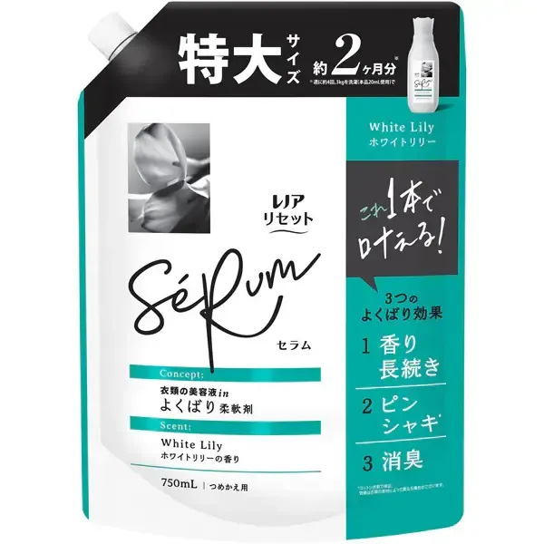 레노아 레노아 리셋 세럼 화이트 릴리의 향기 리필용 특대 사이즈 750ml [유연제]