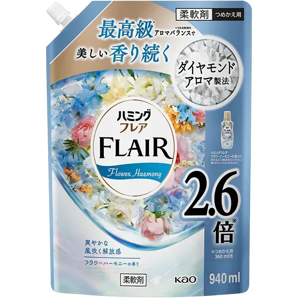 해밍 해밍 플레어 플라워 하모니 리필 940ml [유연제]