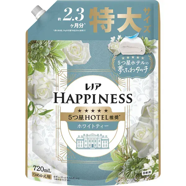 레노아 행복 꿈 푹신 터치 유연제 화이트 티 리필 특대 720ml [유연제]