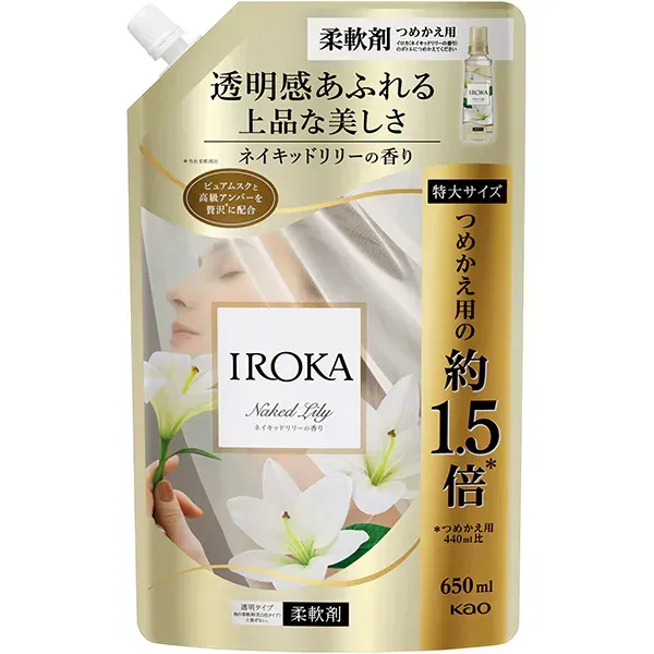 플레어 향기 IROKA 네이키드 릴리 리필용 650ml [유연제]