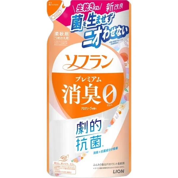 소프란 프리미엄 탈취 아로마 비누 향기 리필 용 380ml