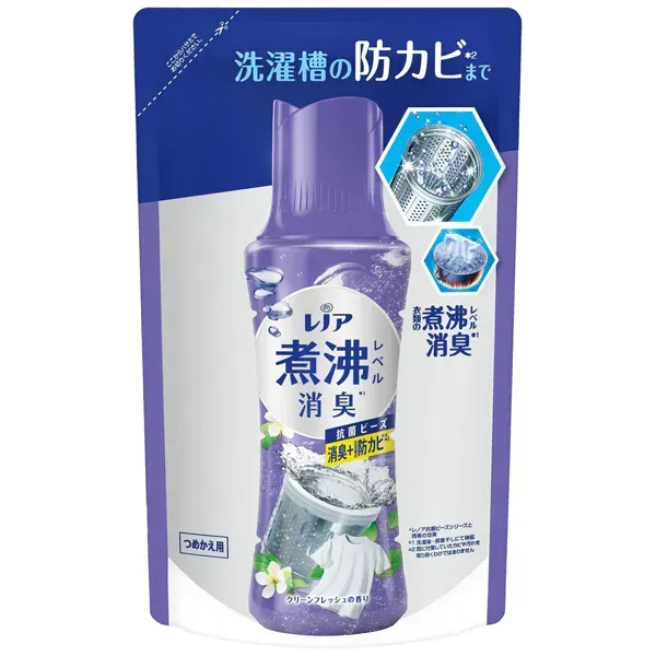 레노아 끓는 레벨 탈취 항균 비드 세탁조의 방곰팡이 클린 프레쉬의 향기 리필 365ml