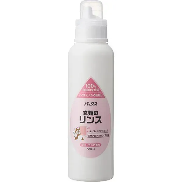 팩스 의류의 린스 600ml 무첨가 유연제 구연산 플로랄 향기 천연 유래 100%