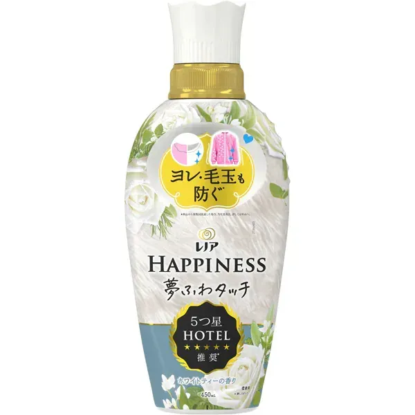 레노아 행복 꿈 푹신 터치 유연제 화이트 티 본체 450ml [유연제]