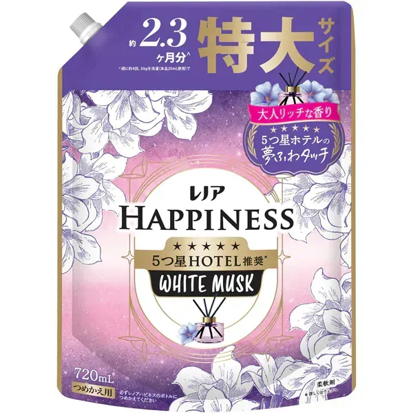 레노아 행복 꿈 푹신 터치 유연제 화이트 무스크 리필 특대 720ml