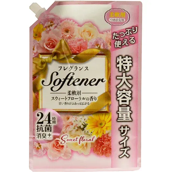 일본 합성 세제 NIHON DETERGENT MFG 니티고 향수 소프터 스위트 플로랄 향기 대용량 리필