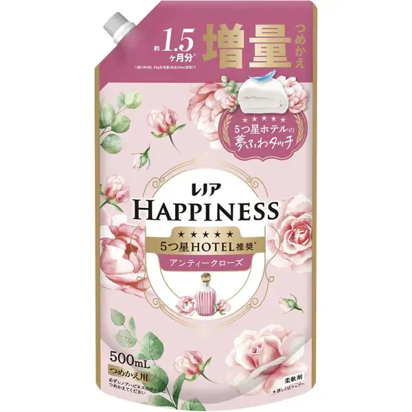 레노아 행복 꿈 푹신 터치 유연제 안티 클로즈 리필 500ml [유연제]
