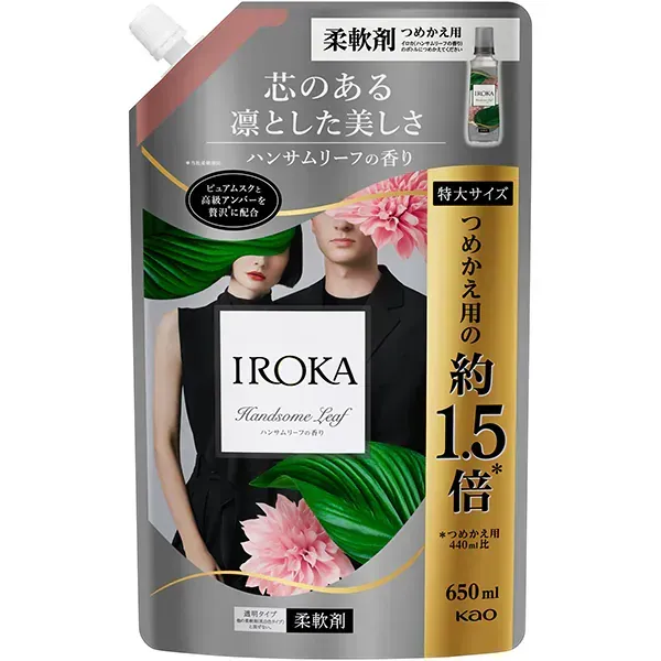 플레어 향기 IROKA 잘생긴 리프 리필용 650ml [유연제]