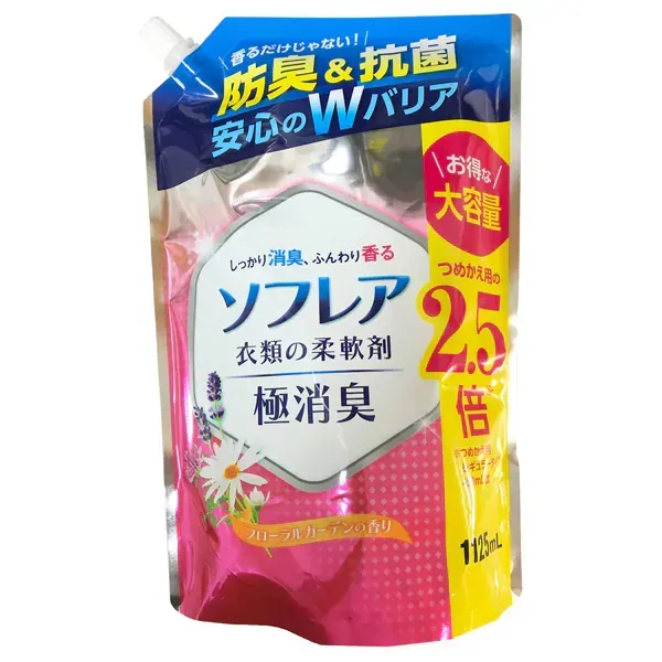 일본 합성 세제 NIHON DETERGENT MFG 일본 합성 세제 소후레아 의류 유연제 대용량 리필