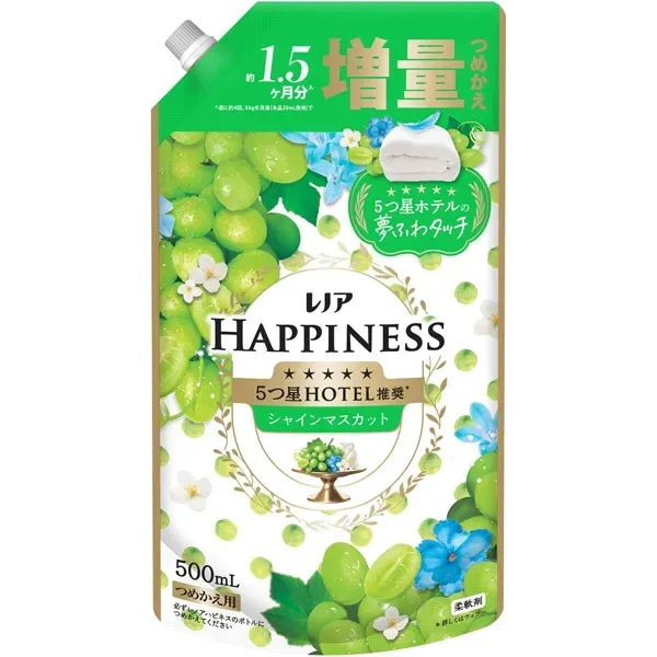 레노아 행복 꿈 푹신 터치 유연제 샤인 무스카트 리필 500ml [유연제]