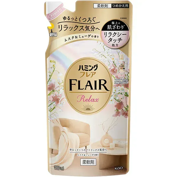 해밍 플레어 릴랙스 사향 and 뮤게 리필 350ml [유연제]