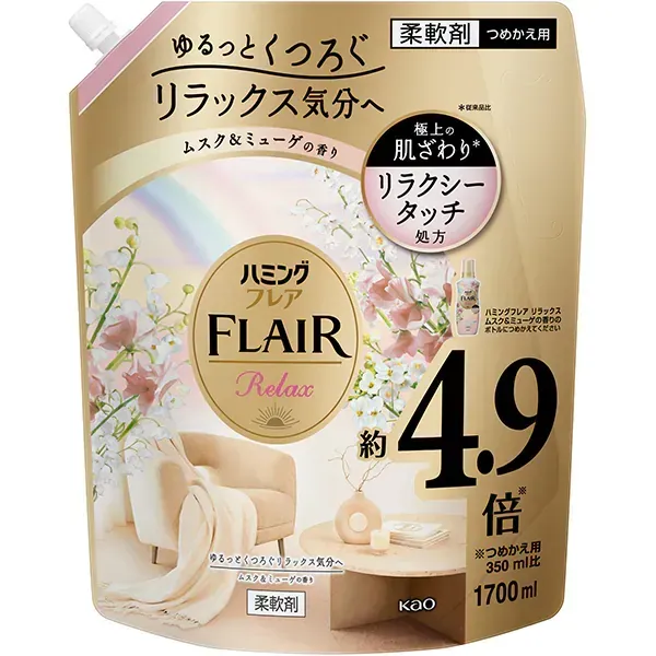 해밍 플레어 릴랙스 사향 and 뮤게 리필 1700ml [유연제]