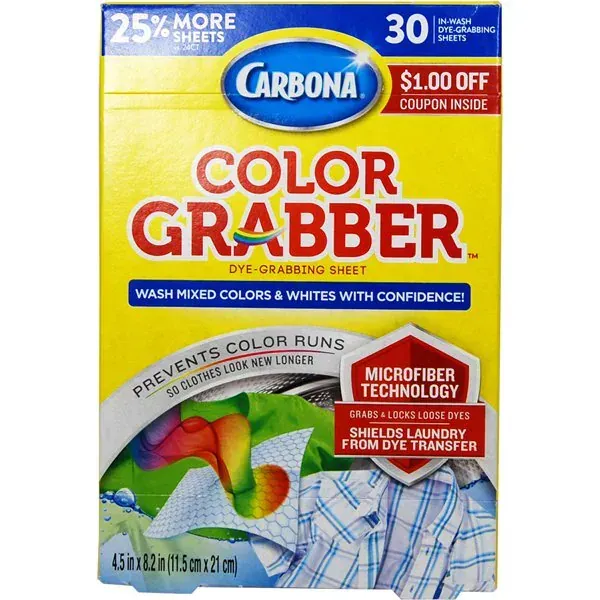 카보너 CARBONA 컬러 그래버 30장 [카보너 컬러 그래버(의류의 색 이동 방지 시트)]