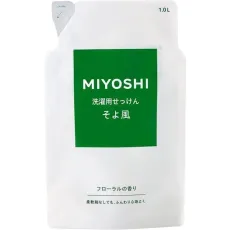 미요시 비누 액체 비누 소요 바람 리필 1000ml [액체 세제]