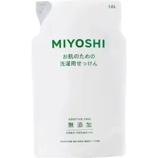 미요시 비누 무첨가 피부용 세탁용 액체 비누 리필 1000ml [액체 세제]
