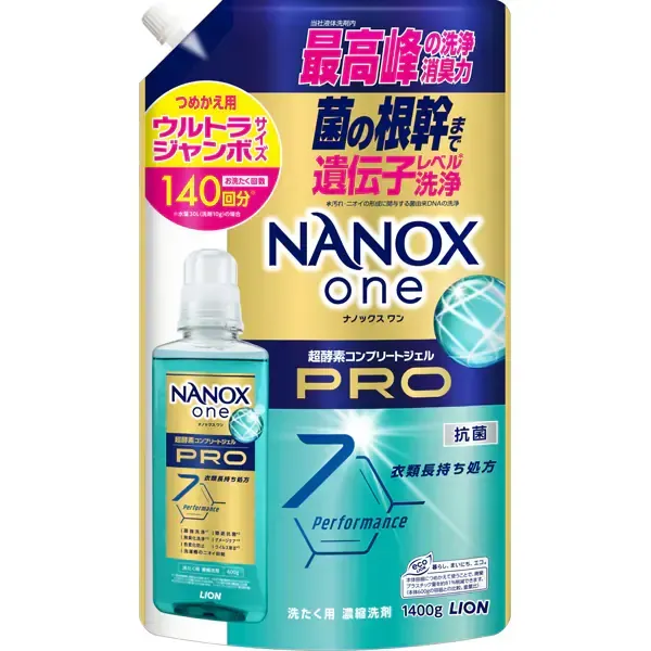 NANOX one Pro 리필 용 울트라 점보 1400g [액체 세제]