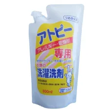 에르미 elmie 아토피 · 알레르기 · 건조 피부 전용 의류 세탁 세제 800ml 리필 [액체 세제]