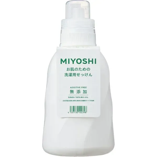미요시 비누 무첨가 피부용 세탁용 액체 비누 1100ml [액체 세제]