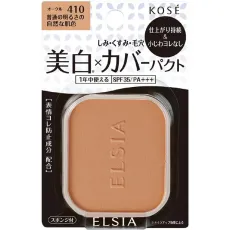 코세이 KOSE 엘시아 ELSIA 엘시아 플래티넘 화이트 커버 파운데이션 UV 레필 #410 오클 [파우더 파운데이션]