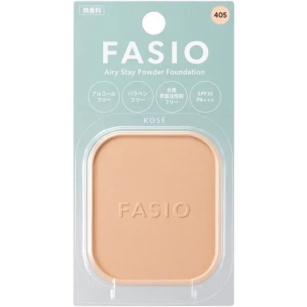 코세이 KOSE 파시오 FASIO 파시오 에어리 스테이 파우더 파운데이션 #405 라이트 오클 [파우더 파운데이션]