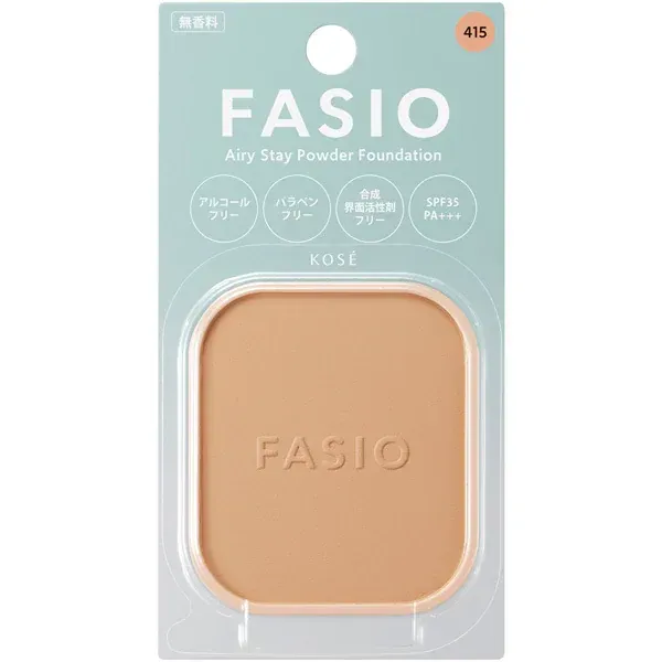 코세이 KOSE 파시오 FASIO 파시오 에어리 스테이 파우더 파운데이션 #415 건강 오클 [파우더 파운데이션]