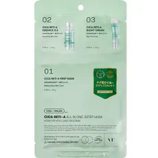 부티 코스메틱스 VT COSMETIC 시카레치 A 올인원 3 스텝 마스크 [올인원 케어]