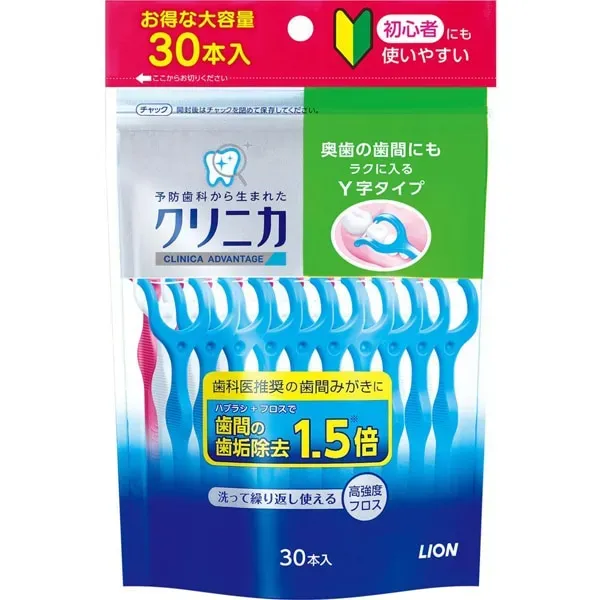 클리니카 클리니카 어드밴티지 치과 치실 Y자 타입 30개  [치실]