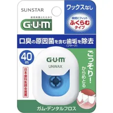 껌 GUM 껌/덴탈프로스 왁스 없음 부풀어 오르는 타입 40 m[치간 케어] [치실]